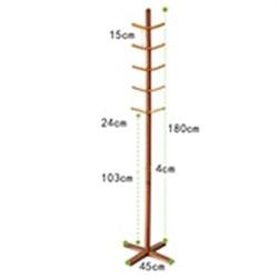 JINXUXIONGDI European-Style Floor Childrens Coat Rack Living Room Porch Coat Stand Indoor Clothes Stand Creative Parent-Child Hanger Simple Clothes Hook Storage Rack 149x45x45cm (Color : Brown)