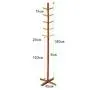 JINXUXIONGDI European-Style Floor Childrens Coat Rack Living Room Porch Coat Stand Indoor Clothes Stand Creative Parent-Child Hanger Simple Clothes Hook Storage Rack 149x45x45cm (Color : Brown)