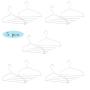 HJYPYJ Magic Hanger,180?? Rotate Multifunction Magical Hangers,Iron Trouser Hangers,Space-Saving Organizer Hangers,5Kg Load Not Easily Deformed/White / 5 pcs