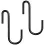 YourGift 30 Pack Heavy Duty S Hooks Black S Shaped Hooks Hanging Hangers Hooks for Kitchen, Bathroom, Bedroom and Office: Pan, Pot, Coat, Bag, Plants(30 Pack/Black/Small) YourGift 30 Pack Heavy Duty S Hooks Black S Shaped Hooks Hanging Hangers Hooks for Kitchen, Bathroom, Bedroom and Office: Pan, Pot, Coat, Bag, Plants(30 Pack/Black/Small)