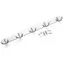 E-UNIONA Stainless Steel Wall Mounted 5 Double-Hook Organizer Rack Heavy Duty Robe Coat Clothes Hat Hanger Organizer Rack