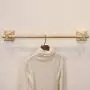 YGLight Hanger Rod Retro Style Garment Rack Wood Clothes Clothing Display Non-Toxic Paint Retail Commercial Use Perfect Shelf Laundry Rooms Wood (Size : 8012.5CM)