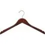 The Great American Hanger Company Wooden Top Hanger, Walnut Finish with Brass Hardware, Boxes of 50 The Great American Hanger Company Wooden Top Hanger, Walnut Finish with Brass Hardware, Boxes of 50