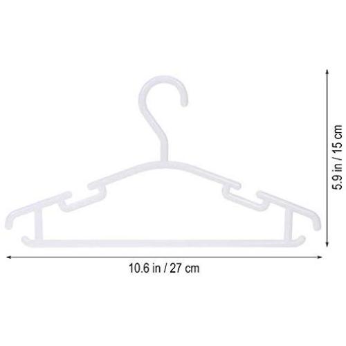 10pcs Anti-Skid Garment Clothes Hangers Non-Slip Heavy Duty Suit Hanger Drying Laundry Hooks Closet Space Saving