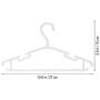 10pcs Anti-Skid Garment Clothes Hangers Non-Slip Heavy Duty Suit Hanger Drying Laundry Hooks Closet Space Saving