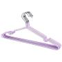 10Pcs Children Adult Clothes Hanger Clothes Drying Rack Non Slip Metal Shirt Hook Hangers Coat Hanger Clothes Accessories Rack,Purple