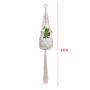 Flosky 3pcs/Set Macrame Plant Hanger Pot Holder Indoor Outdoor Rope Hanging Basket Home
