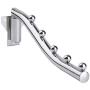 Zconmotarich Clothes Storage Stainless Steel Wall Mount Clothes Hanger Rack Hook Swing Arm Ball Rotary Holder - 3
