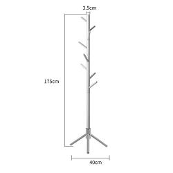 WZP Clothing Display Rack Coat Rack Floor Solid Wood Bedroom Hangers,Simple Nordic Elm Simple Tree Shape Home Living Room Coat Rack Bearing Strong/A/As Shown