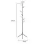 WZP Clothing Display Rack Coat Rack Floor Solid Wood Bedroom Hangers,Simple Nordic Elm Simple Tree Shape Home Living Room Coat Rack Bearing Strong/A/As Shown