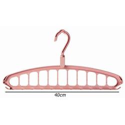 10pcs Random Color Durable Multifunctional Circle Scarf Clothes Hanger Drying Rack Keep Clothes Neat and Wrinkle-Free Plastic Closet Organizer