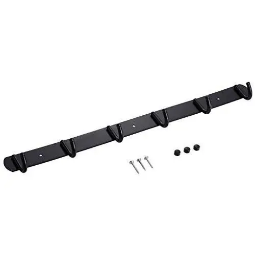 Jili Online Oil Rubbed Bronze Wall Mount Row Coat Clothes Hanger Bath Towel Hook - Black, 6 Hooks Jili Online Oil Rubbed Bronze Wall Mount Row Coat Clothes Hanger Bath Towel Hook - Black, 6 Hooks