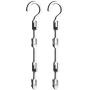 FitHom Multi-Layer Hanger Hook, Household Plastic Fish Bone Storage Rack, Space Saver Closet Hangers for Clothes Towel Scarf (2Pcs)