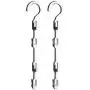 FitHom Multi-Layer Hanger Hook, Household Plastic Fish Bone Storage Rack, Space Saver Closet Hangers for Clothes Towel Scarf (2Pcs)