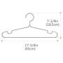poeland 1kuan Clothes Hangers 304 Stainless Steel Standard High-end Suit Hangers 17.7 Inch 5 Pack
