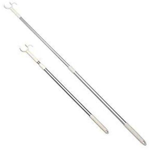 Great Top Retractable Reach Pole Telescoping Long Reach Closet Pole Adjustable Clothesline Pole with Utility Hook Great Top Retractable Reach Pole Telescoping Long Reach Closet Pole Adjustable Clothesline Pole with Utility Hook