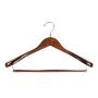 Quality Luxury Wooden Suit Hangers Wide Wood Hanger for Coats and Pants with Locking Bar Great for Travelers Heavy Duty (2, Retro)