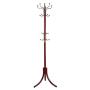 A- Coat Rack Hanger Free Standing 18 Hooks Multi Coat Stand Garment Rack Metal Clothes Jacket Hanger Tree Peg Umbrella Hat Holder (Color)