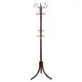 A- Coat Rack Hanger Free Standing 18 Hooks Multi Coat Stand Garment Rack Metal Clothes Jacket Hanger Tree Peg Umbrella Hat Holder (Color)