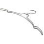 Thick Simplicity Style Metal Hanger for Clothes, Rotating Hook Pearl Nickel Hanger 10 Pieces