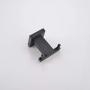 TNOMS Robe Hook Bathroom Square Hook Hand Towel Bath Coat Key Hanger Kitchen Cabinet Closet Hook and Shirt Holder Black Finish, Wall Mounted, GZQ6001BK