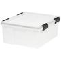 IRIS 30 Quart WEATHERTIGHT Storage Box, 6 Pack, Pearl