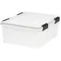 IRIS 30 Quart WEATHERTIGHT Storage Box, 6 Pack, Pearl IRIS 30 Quart WEATHERTIGHT Storage Box, 6 Pack, Pearl