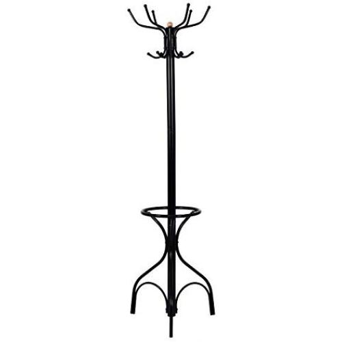 Vintage Metal Coat Hat Tree Stand Clothes Hanger
