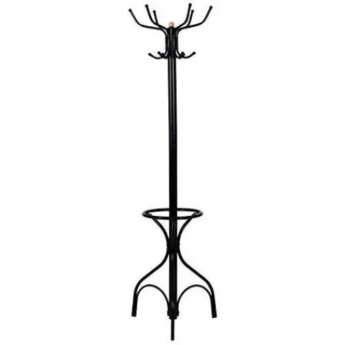 Vintage Metal Coat Hat Tree Stand Clothes Hanger