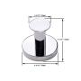 QOGRISUN 2 Pcs Coat Hook Wall Mounted Single Coat Hanger Towel/Robe Clothes Hook SUS 304 Stainless Steel for Bath Kitchen Bedroom Garage Outdoor Heavy Duty Contemporary Round Style,Polished Chrome