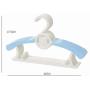 15PCS Kids Stretchable Plastic Clothes Hanger Durable Simple Baby Coat Hanger Random Color