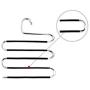 VIOLETY Pants Hanger Multi-Layer S-Style Non-Slip Stainless Steel Rack Space Saver for Jeans Clothes (1pack) VIOLETY Pants Hanger Multi-Layer S-Style Non-Slip Stainless Steel Rack Space Saver for Jeans Clothes (1pack)