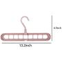 Yuqianjin (4 Pieces) Space Saving Clothes Hangers -Creative Multi-Function Hangers Home Balcony Wardrobe Magic Storage Rotating Anti-Slip Drying Rack (Color : Pink) Yuqianjin (4 Pieces) Space Saving Clothes Hangers -Creative Multi-Function Hangers Home Balcony Wardrobe Magic Storage Rotating Anti-Slip Drying Rack (Color : Pink)