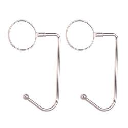 Garneck 2PCS Christmas Stocking Holders Metal Table Hooks for Bags Purse Non Slip Hangers