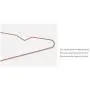 KOOBAY Top 17&quot Rose Copper Gold Shiny Steel Wire Clothes Hanger Non Slip Shoulders for Shirts ,Coat ,Slacks Storage & Display (60)