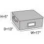 Covermates ? Small Zip-Top Storage Boxes - 17W x 13D x 5H? 2 YR Warranty ? Year Around Protection - Graphite Covermates ? Small Zip-Top Storage Boxes - 17W x 13D x 5H? 2 YR Warranty ? Year Around Protection - Graphite