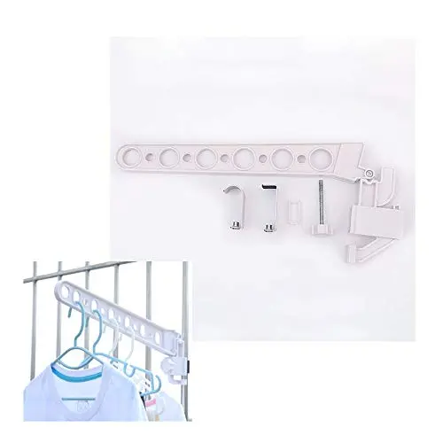 HJYPYJ Magic Hanger,Wall-Mounted PP Folding Hanger,Easy Installation Organizer Space-Saving Hanger,Bearing 5Kg Durable/White / 1 pcs HJYPYJ Magic Hanger,Wall-Mounted PP Folding Hanger,Easy Installation Organizer Space-Saving Hanger,Bearing 5Kg Durable/White / 1 pcs