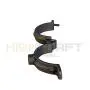 Highcraft HSH-B112-5 Hinged Split Ring Pipe Hanger Malleable Iron, 1-1/2 in. 5 Pack, Black