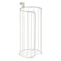InterDesign Classico Over Tank Toilet Paper Holder ? Spare Roll Storage for Bathroom, Pearl White