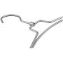 Thick Simplicity Style Metal Hanger for Clothes, Rotating Hook Pearl Nickel Hanger 10 Pieces