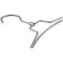 Thick Simplicity Style Metal Hanger for Clothes, Rotating Hook Pearl Nickel Hanger 10 Pieces