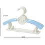 Hangers Plastic Kids, No-Slip Space Saving Clothes Hangers for Babies Toddler Children Youth Perfectly Sized for Kids 0-12 Years - Blue,30PACK