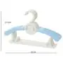 Hangers Plastic Kids, No-Slip Space Saving Clothes Hangers for Babies Toddler Children Youth Perfectly Sized for Kids 0-12 Years - Blue,30PACK