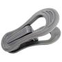 Kadiss Hanger Clips 30 Pack, Multi-Purpose Hanger Clips for Hangers, Grey Finger Clips for Plastic Clothes Hangers, Pants Hangers Clips