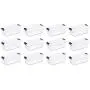 12 Pack) Sterilite 17511712 6-Quart ClearView Latch Boxes Storage Tote Container 12 Pack) Sterilite 17511712 6-Quart ClearView Latch Boxes Storage Tote Container