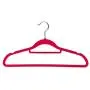 BriaUSA Velvet Coat Clothes Hangers Multi-Purpose Set of 10 Dark Pink Notched Shoulders, Tie Bar & Swivel Hooks BriaUSA Velvet Coat Clothes Hangers Multi-Purpose Set of 10 Dark Pink Notched Shoulders, Tie Bar & Swivel Hooks