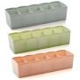 quysvnvqt Fashion Storage Boxes Storage Supplies Multi-grids Cosmetics Underwear Socks Holder Storage Boxes Rack Sundries Organizer for Home - Green