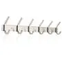 HOMFA Coat Hook Wall Mounted Stainless Steel Hook Rack with 6 Dual Hanger Hooks for Coats, Hats, Scarves, key HOMFA Coat Hook Wall Mounted Stainless Steel Hook Rack with 6 Dual Hanger Hooks for Coats, Hats, Scarves, key