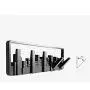 Skyline Design Decorative Multi Wall Mounted Hook with 5 Flip-Down Hooks Wall Decor Clothes Hanger for Storage Key Bag Umbrella