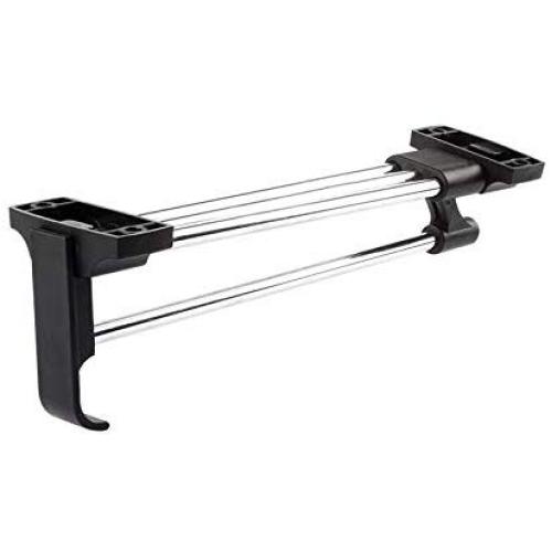 NTS 250mm，350mm,450mm Stainless Steel Retractable Wardrobe Rail Clothes Hanger Towel Coat Racks Closet Rod (250MM)